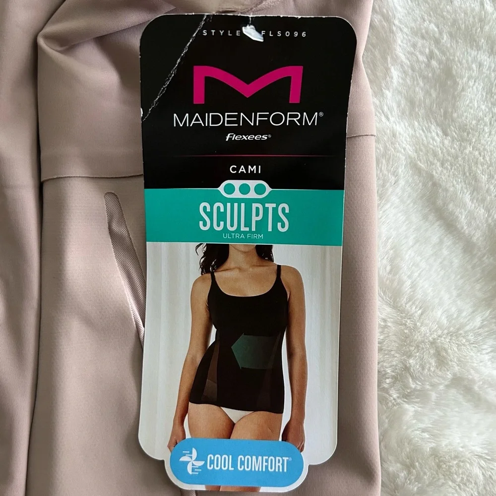 MAIDENFORM‎ WOMEN’S Shapewear SET Nude Adjustable Straps Grip Tape Slimming M